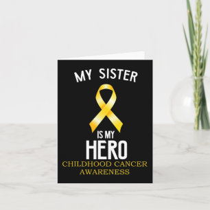 Tarjeta Conciencia sobre el cáncer infantil Mi hermana es