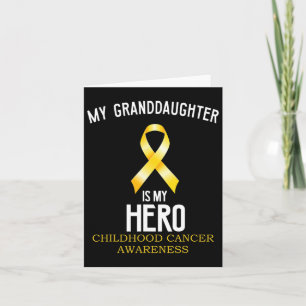 Tarjeta Conciencia sobre el cáncer infantil Mi nieta es mi