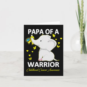 Tarjeta Conciencia Sobre El Cáncer Infantil Papa De Un Gue