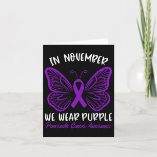 Tarjeta Conciencia Sobre El Cáncer Pancreático En Noviembr