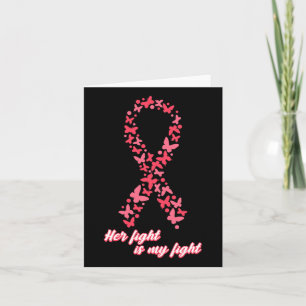 Tarjeta Conciencia sobre el cáncer: su lucha es mi lucha c