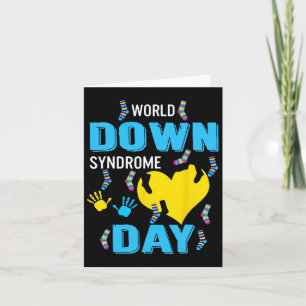 Tarjeta Conciencia sobre el síndrome de Down World 21 del 