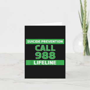 Tarjeta Conciencia sobre el suicidio - Prevención de la lí