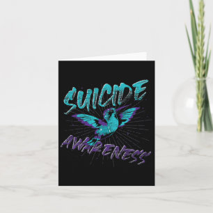 Tarjeta Conciencia sobre el suicidio Prevención del suicid