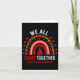 Tarjeta Conciencia sobre enfermedades cardíacas Todos luch