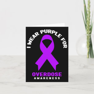 Tarjeta Conciencia sobre la Adicción - Llevo Morado por So