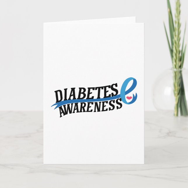 Tarjeta Conciencia sobre la diabetes (Anverso)