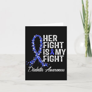 Tarjeta Conciencia sobre la diabetes Su lucha es mi lucha
