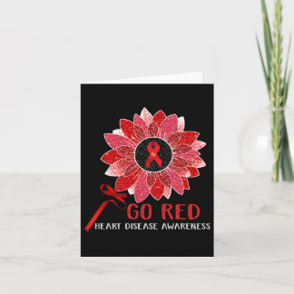 Tarjeta Conciencia sobre la enfermedad del corazón rojo Me