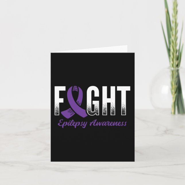 Tarjeta Conciencia sobre la epilepsia de la lucha (Anverso)