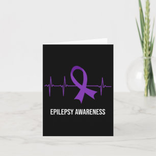 Tarjeta Conciencia sobre la epilepsia del diseño del Ecg