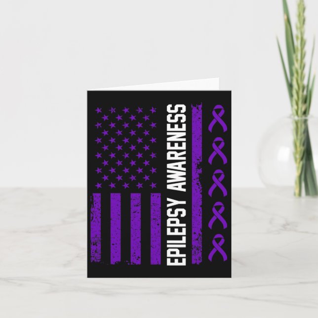 Tarjeta Conciencia sobre la epilepsia Guerrero epiléptico  (Anverso)