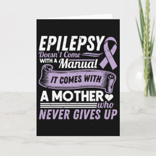 Tarjeta Conciencia sobre la epilepsia que mamá no viene co