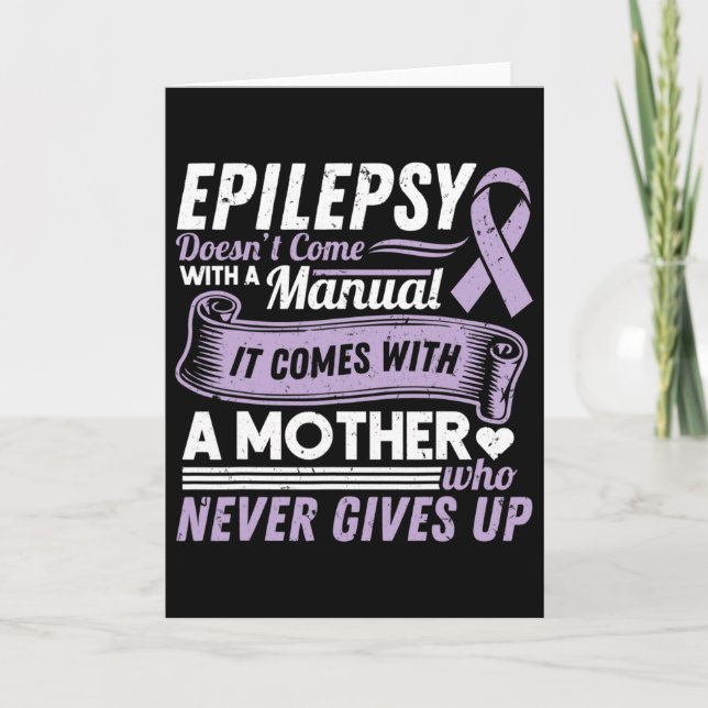 Tarjeta Conciencia sobre la epilepsia que mamá no viene co (Anverso)