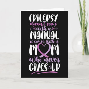 Tarjeta Conciencia sobre la epilepsia que mamá no viene co