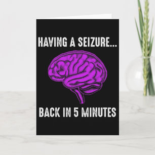 Tarjeta Conciencia sobre la epilepsia teniendo crisis guer