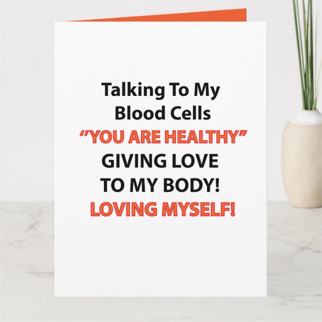 Tarjeta Conciencia sobre la leucemia (Anverso)