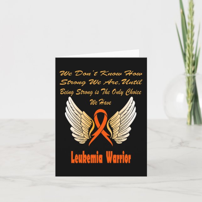 Tarjeta Conciencia sobre la leucemia 2 (Anverso)