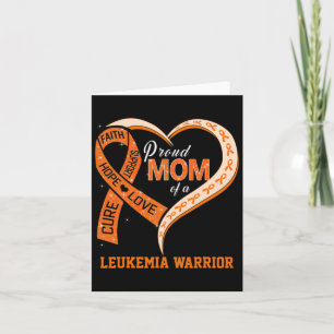 Tarjeta Conciencia Sobre La Leucemia Orgullosa Mamá De Un