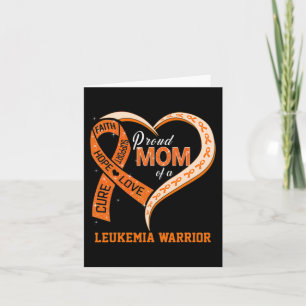 Tarjeta Conciencia Sobre La Leucemia Orgullosa Mamá De Un