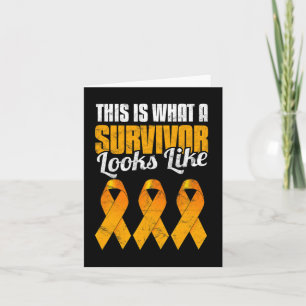 Tarjeta Conciencia sobre la leucemia Sobreviviente del cán