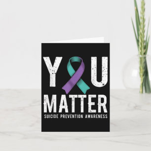 Tarjeta Conciencia sobre la prevención del suicidio