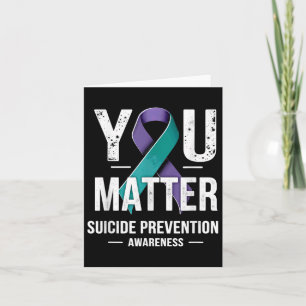 Tarjeta Conciencia sobre la prevención del suicidio