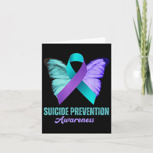 Tarjeta Conciencia sobre la prevención del suicidio Cinta