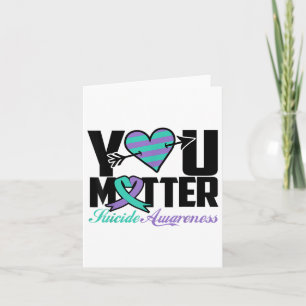 Tarjeta Conciencia sobre la prevención del suicidio Cinta