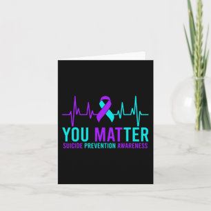 Tarjeta Conciencia sobre la prevención del suicidio en el