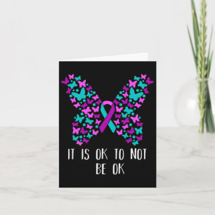 Tarjeta Conciencia Sobre La Prevención Del Suicidio Está B