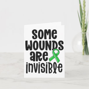 Tarjeta Conciencia sobre la salud Algunas heridas son invi