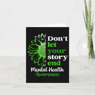 Tarjeta Conciencia sobre la salud mental no deja que la hi