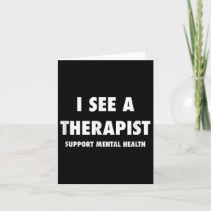 Tarjeta Conciencia sobre la salud mental Veo un terapeuta