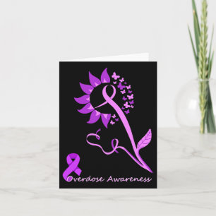 Tarjeta Conciencia sobre la sobredosis Monto de la cinta d