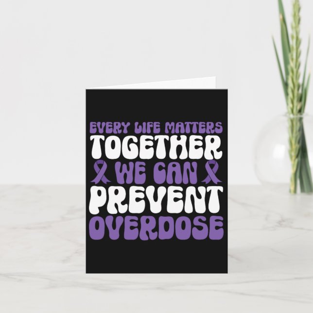 Tarjeta Conciencia sobre la sobredosis - Podemos prevenir  (Anverso)