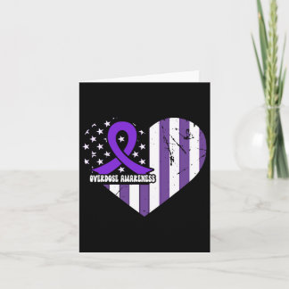 Tarjeta Conciencia sobre la sobredosis Toxicomanía sobre l