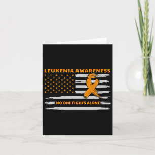 Tarjeta Conciencia sobre leucemia Luchamos Conjuntamente c
