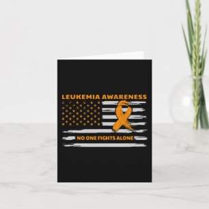 Tarjeta Conciencia sobre leucemia Luchamos Conjuntamente c