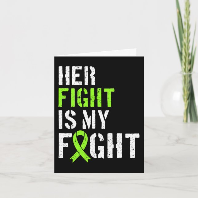 Tarjeta Conciencia sobre leucemia Su Lucha Es Mi Apoyo De  (Anverso)