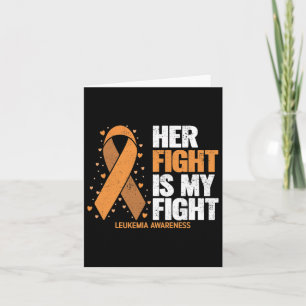 Tarjeta Conciencia sobre leucemia Su Lucha Es Mi Leucemia 