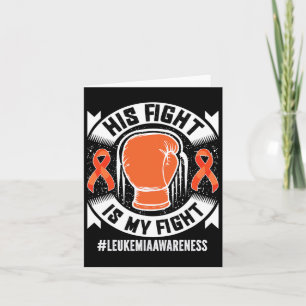Tarjeta Conciencia sobre leucemia Su Lucha Es Mi Lucha