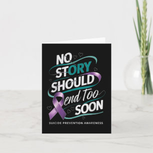 Tarjeta Conciencia sobre prevención del suicidio Ninguna h