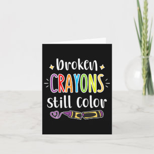 Tarjeta Conciencia sobre Salud Los Crayones Rotos Todavía