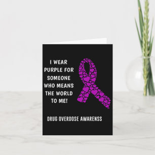 Tarjeta Conciencia sobre sobredosis de drogas