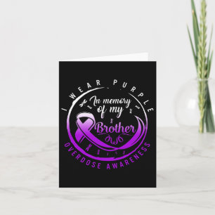 Tarjeta Conciencia sobre Sobredosis en Memoria de Mi Herma