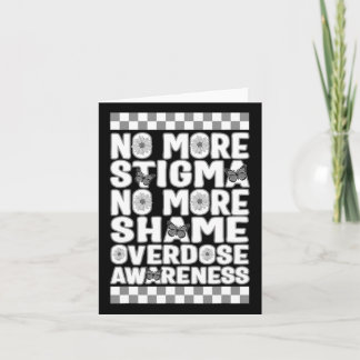 Tarjeta Conciencia sobre Sobredosis No Más Estigma No Más 