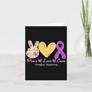 Tarjeta Conciencia sobre Sobredosis Paz Amor Corazón Cinta