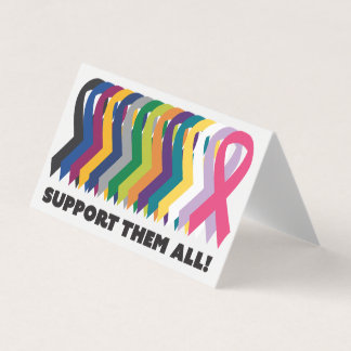 Tarjeta Conciencia sobre todo el cáncer