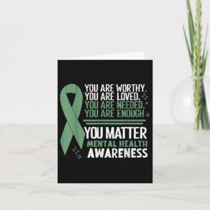 Tarjeta Conciencia suicida Depresión Ansiedad Salud mental